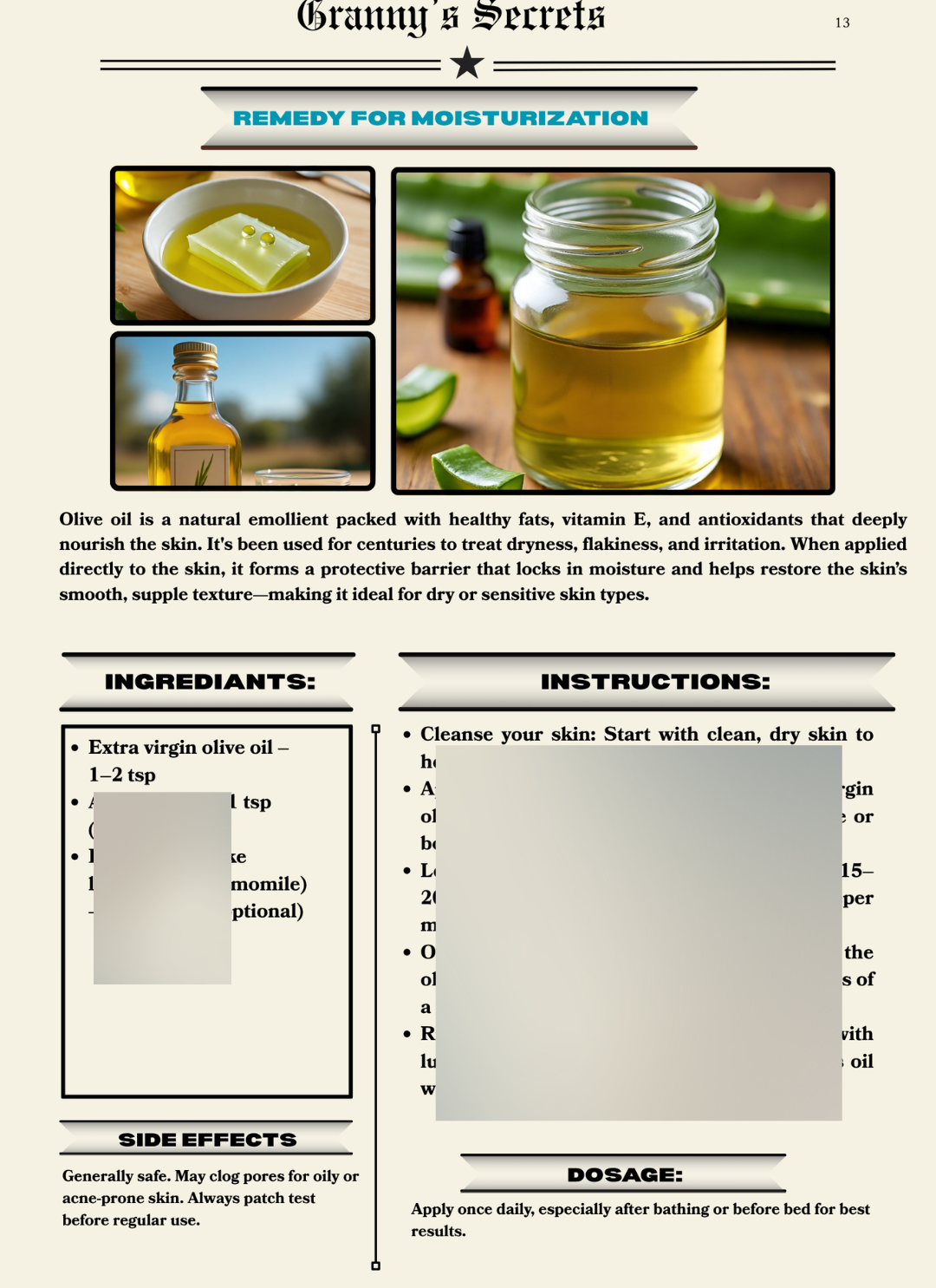 Granny’s Secret: 100 Natural Remedies | EBOOK