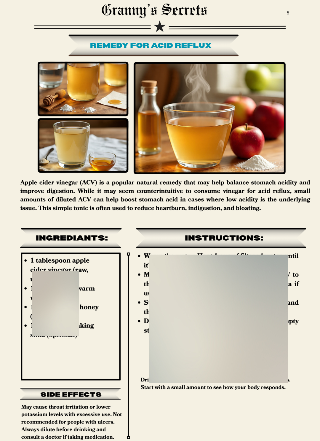 Granny’s Secret: 100 Natural Remedies | EBOOK